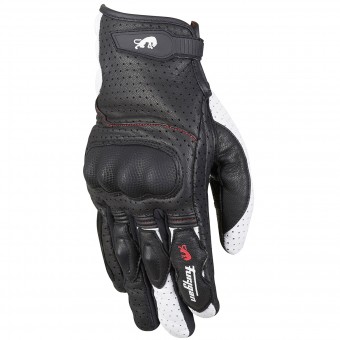 Motorradhandschuhe Furygan TD21 Schwarz Wei Rot