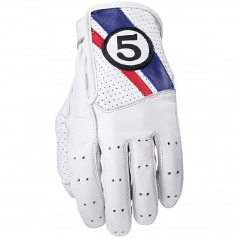 Motorradhandschuhe Five Texas White Blue