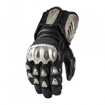 Motorradhandschuhe ICON Timax Long Black