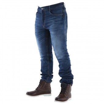 Motorradjeans Overlap Street Smalt