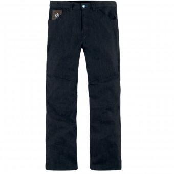 Motorradhose ICON Hooligan Denim Dark Blue