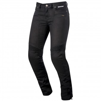 Motorradjeans Alpinestars Riley Women Pro Denim Black Motorradjeans Alpinestars Riley Women Pro Denim Black