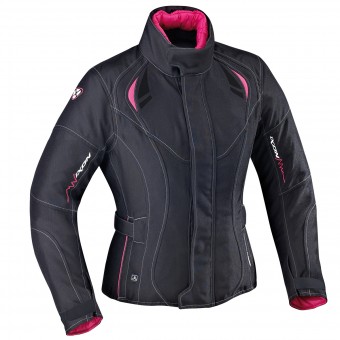 Motorradjacke Ixon Alhena HP Black Fuchsia