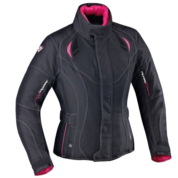 Motorradjacke Ixon Alhena HP Black Fuchsia
