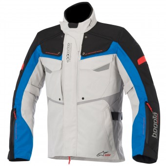Motorradweste Alpinestars Bogota Drystar Light Gray Black Blue Red