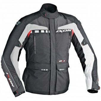 Motorradweste Ixon Corsica Schwarz Grau Rot