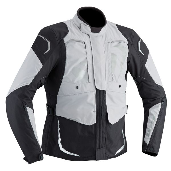 Motorradjacke Ixon Cross Air Grey Black
