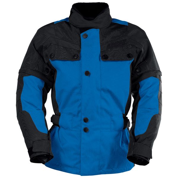 Motorradweste IXS Explorer Jacket II Black Blue Kid