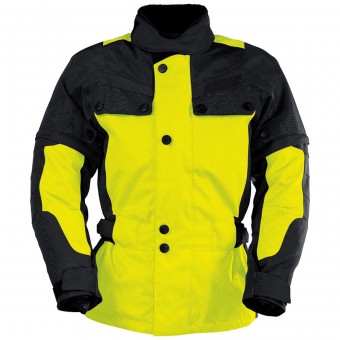 Motorradjacke IXS Explorer Jacket II Black Yellow Kid
