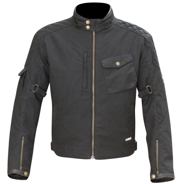 Motorradjacke Merlin Hamstall Wax Cotton Black