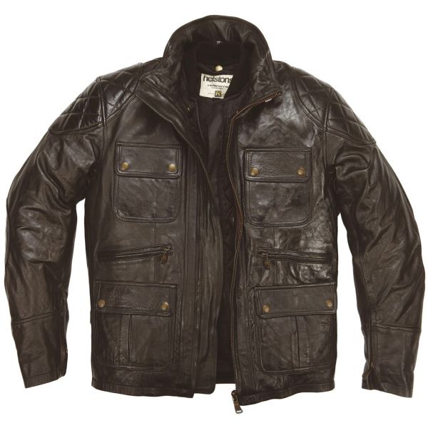 Motorradjacke Helstons Hunt Brown