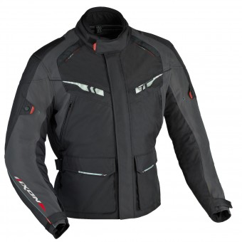 Motorradweste Ixon Indiana HP Schwarz Grau Rot