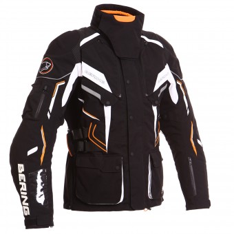 Motorradweste Bering Komodo Schwarz Wei  Orange