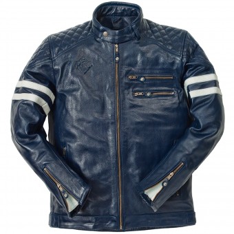 Motorradjacke Ride & Sons Magnificient Buffalo Skin Blue