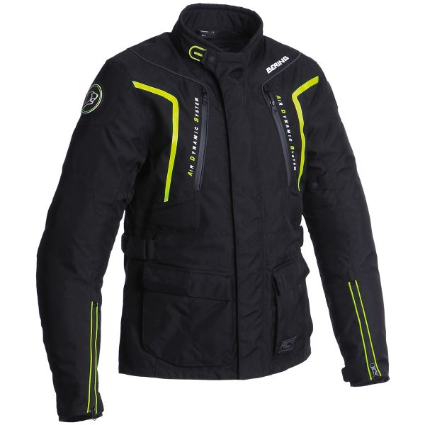 Motorradjacke Bering Ralf Black Fluo