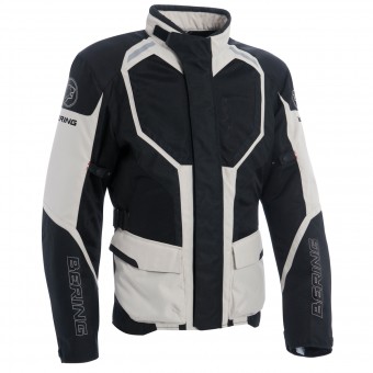 Motorradweste Bering Rokka Schwarz Beige