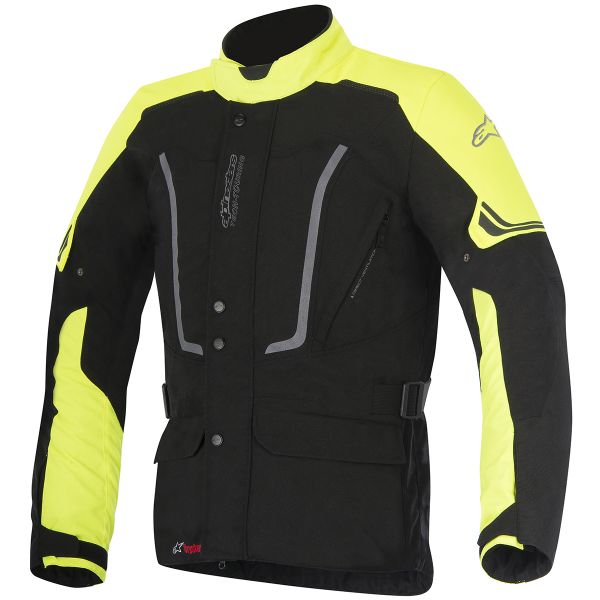 Motorradjacke Alpinestars Vence Drystar Black Yellow Fluo