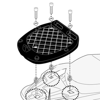 Givi Halter Top-Case Monolock SR5623 Piaggio Liberty 50 125 150 (25)
