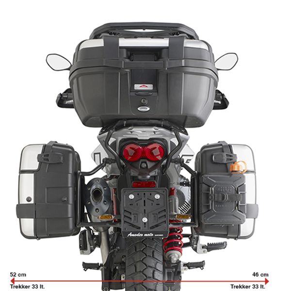 Givi Monokey-Kofferhalterung für Moto Guzzi V85TT (24–26)