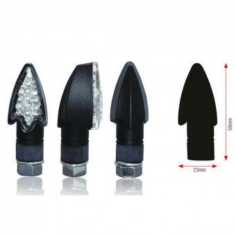 Motorrad & Roller Blinker Bihr LED-Darts Schwarz