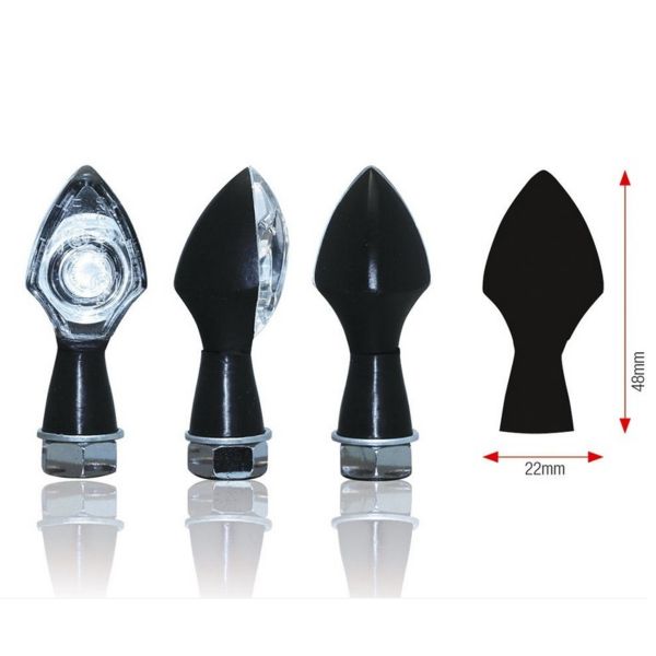 Motorrad & Roller Blinker Bihr Power LED Schwarz