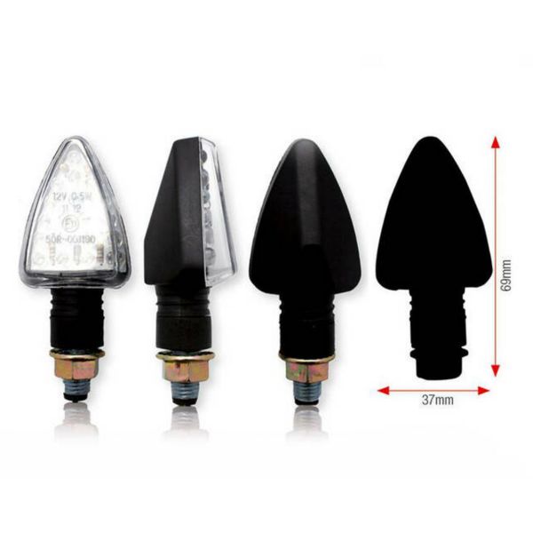 Motorrad & Roller Blinker Bihr Tri LED Schwarz