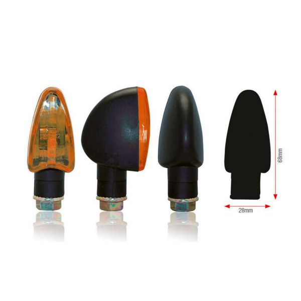 Motorrad & Roller Blinker Bihr Schwarzes Dreieck