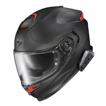 Scorpion Exo 491 Black + Bluetooth-Kit Exo-Com Link-1