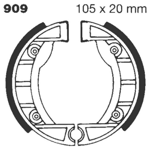 Bremsbacken EBC EBC Standard 909