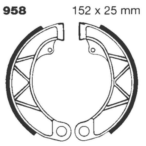 Bremsbacken EBC EBC Standard 958