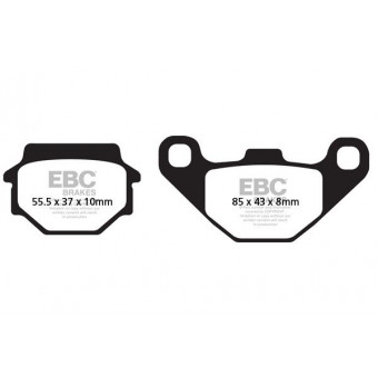 Motorrad-Bremsbeläge EBC EBC Carbone Scooter SFAC067 Motorrad-Bremsbeläge EBC EBC Carbone Scooter SFAC067