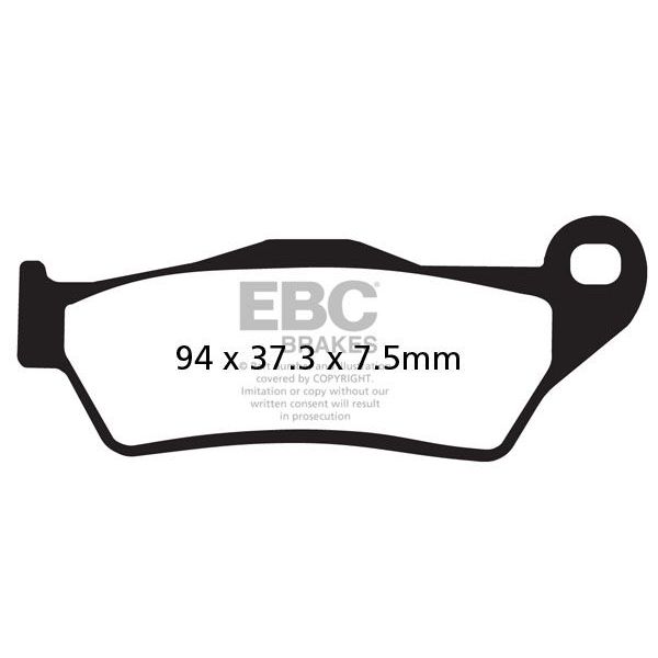 Motorrad-Bremsbeläge EBC EBC Carbone Scooter SFAC181 Motorrad-Bremsbeläge EBC EBC Carbone Scooter SFAC181
