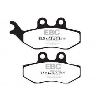 Motorrad-Bremsbeläge EBC EBC Carbone Scooter SFAC194 Motorrad-Bremsbeläge EBC EBC Carbone Scooter SFAC194
