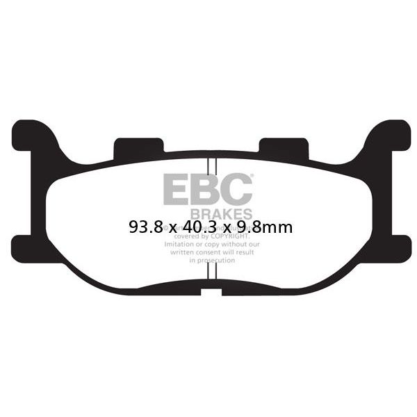 Motorrad-Bremsbelge EBC EBC Carbone Scooter SFAC199