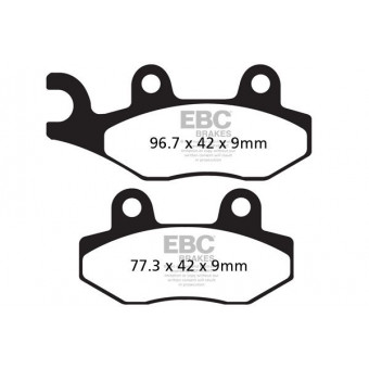 Motorrad-Bremsbeläge EBC EBC Carbone Scooter SFAC228 Motorrad-Bremsbeläge EBC EBC Carbone Scooter SFAC228
