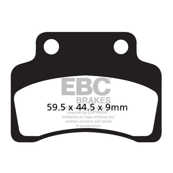 Motorrad-Bremsbeläge EBC EBC Carbone Scooter SFAC235 Motorrad-Bremsbeläge EBC EBC Carbone Scooter SFAC235
