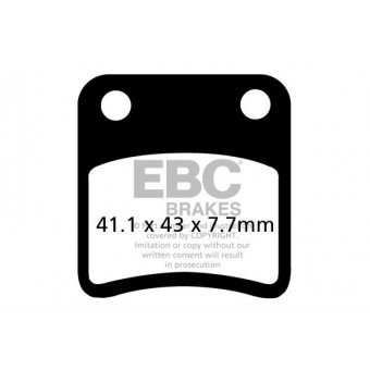Motorrad-Bremsbeläge EBC EBC Carbone Scooter SFAC257 Motorrad-Bremsbeläge EBC EBC Carbone Scooter SFAC257