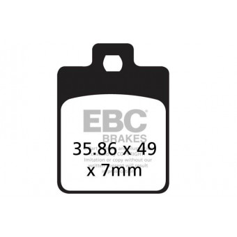 Motorrad-Bremsbeläge EBC EBC Carbone Scooter SFAC260 Motorrad-Bremsbeläge EBC EBC Carbone Scooter SFAC260