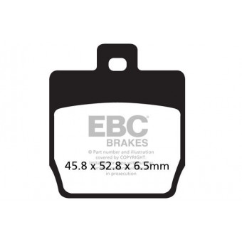 Motorrad-Bremsbeläge EBC EBC Carbone Scooter SFAC268 Motorrad-Bremsbeläge EBC EBC Carbone Scooter SFAC268