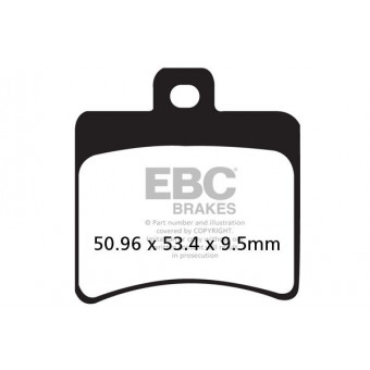 Motorrad-Bremsbeläge EBC EBC Carbone Scooter SFAC298 Motorrad-Bremsbeläge EBC EBC Carbone Scooter SFAC298