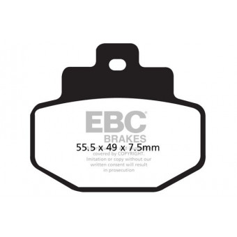 Motorrad-Bremsbeläge EBC EBC Carbone Scooter SFAC321 Motorrad-Bremsbeläge EBC EBC Carbone Scooter SFAC321