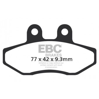 Motorrad-Bremsbeläge EBC EBC Carbone Scooter SFAC393 Motorrad-Bremsbeläge EBC EBC Carbone Scooter SFAC393