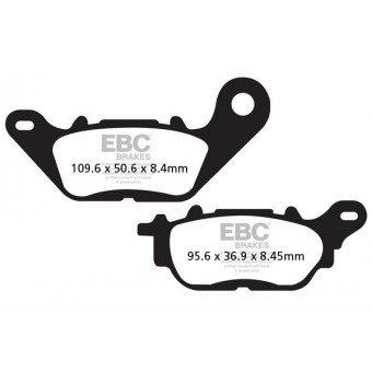 Motorrad-Bremsbeläge EBC EBC Carbone Scooter SFAC464 Motorrad-Bremsbeläge EBC EBC Carbone Scooter SFAC464