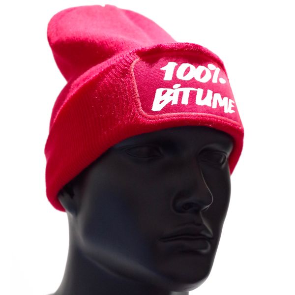 Motorrad Mtze 100% Bitume Beanie Red