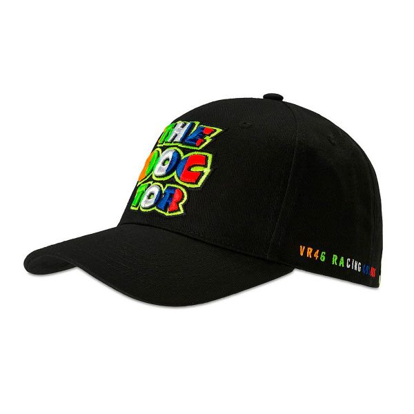Motorrad Kappen VR 46 Cap 1 Classic Stripes Black