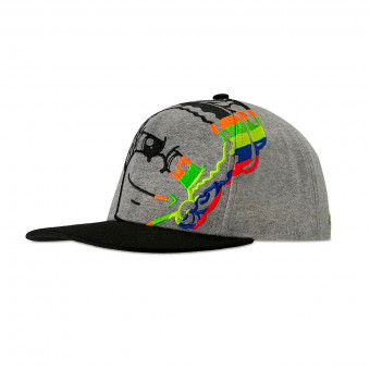 Motorrad Kappen VR 46 Cap Classic Dottorino Grey