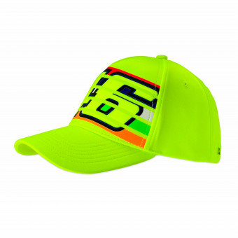 Motorrad Kappen VR 46 Cap Classic Stripes Fluo Yellow