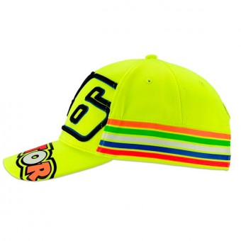 VR 46 Cap Stripes VR46 Yellow Neon