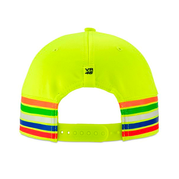 VR 46 Cap Stripes VR46 Yellow Neon