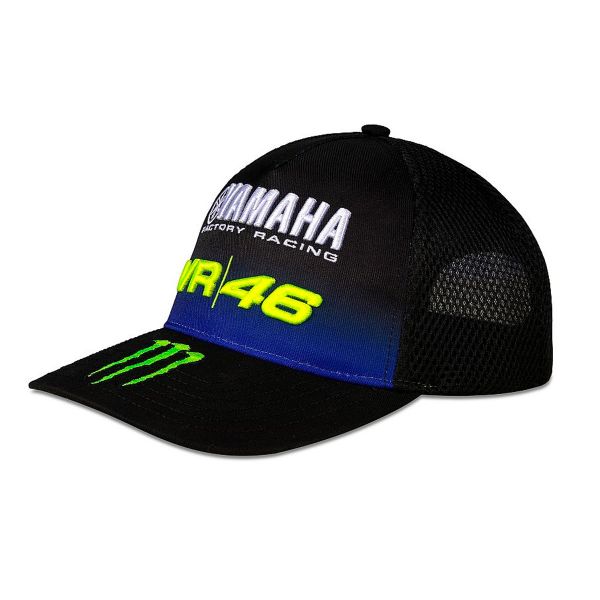 Motorrad Kappen VR 46 Cap Yamaha Dual Black